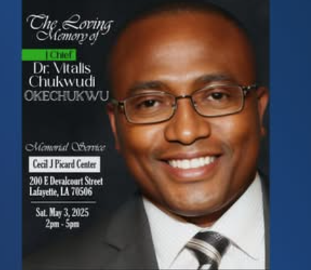 In Loving Memory of Dr. Vitalis Okechukwu: A Pillar of Healing, Compassion, and Community